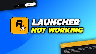 How To Fix Rockstar Games Launcher Not Working/Opening