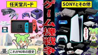 ゲーム業界トップを決める壮絶な死闘。約40年を一気に振り返る、家庭用ゲーム機の歴史【ずんだもん＆ゆっくり解説】