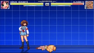 MUGEN　エリザベートのダウンポーズを変更してみた