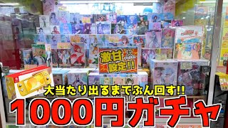 1000円ガチャで大当たり出るまでぶん回してみたww【1000円ガチャ／大当たり／クレーンゲーム】