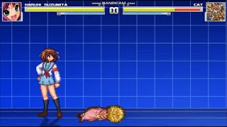 MUGEN　キャットのダウンポーズを変更してみた